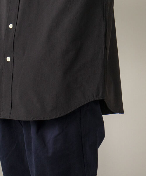 GLOSTER（グロスター）の「【RIP-STOP/リップストップ生地使用】【GLOSTER/グロスター】BANDCOLLAR バンドカラーシャツ（シャツ/ブラウス・メンズ・ブラック/ネイビー・LARGE/MEDIUM）」の14枚目の写真