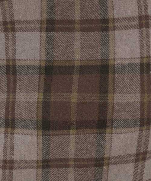 kutir（クティール）の「フランネルチェックシャツ（シャツ/ブラウス・レディース・グレー/サックスブルー/その他/イエロー/グリーン・FREE）」の11枚目の写真