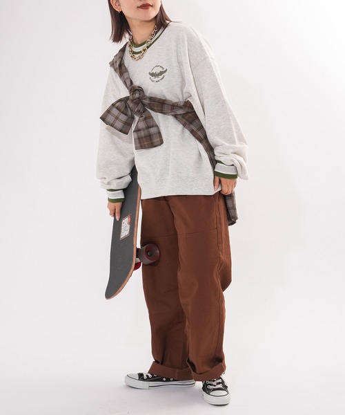 kutir（クティール）の「フランネルチェックシャツ（シャツ/ブラウス・レディース・グレー/サックスブルー/その他/イエロー/グリーン・FREE）」の9枚目の写真