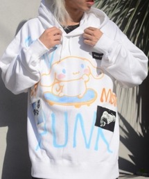 レア ゲルニカ シナモロール ペイント トレーナー guernika×Sanrio characters】Hand Painted Hoodie / シナモロール