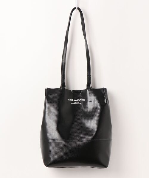 Jines（ジネス）の「VIOLAd′ORO(ヴィオラドーロ）/V-1381　2WAYハンドルターポリン素材☆超軽量トートBAG（トートバッグ・レディース・ブラック/カーキ/ホワイト×ブラック/イエロー系・FREE）」の10枚目の写真
