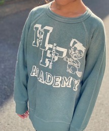 DENIM DUNGAREE（デニムダンガリー）の「DENIM DUNGAREE/デニム＆ダンガリー トンプキン裏毛 HF ビンテージ加工 カレッジスウェット トレーナー（スウェット・キッズ）」