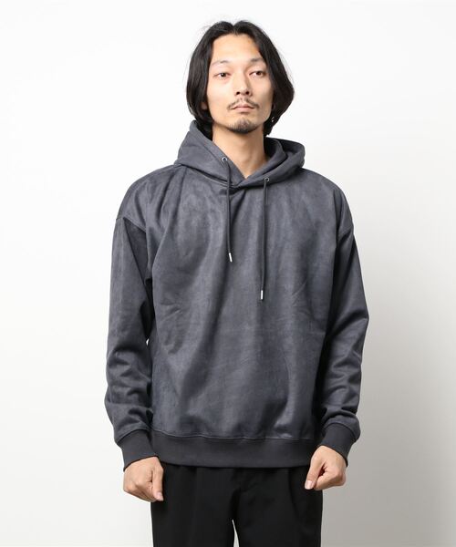 BACK NUMBER（バックナンバー）の「【BACK NUMBER】ポリスウェードパーカー（パーカー・メンズ・ベージュ/ダークグレー・XL/M/S/L）」の5枚目の写真