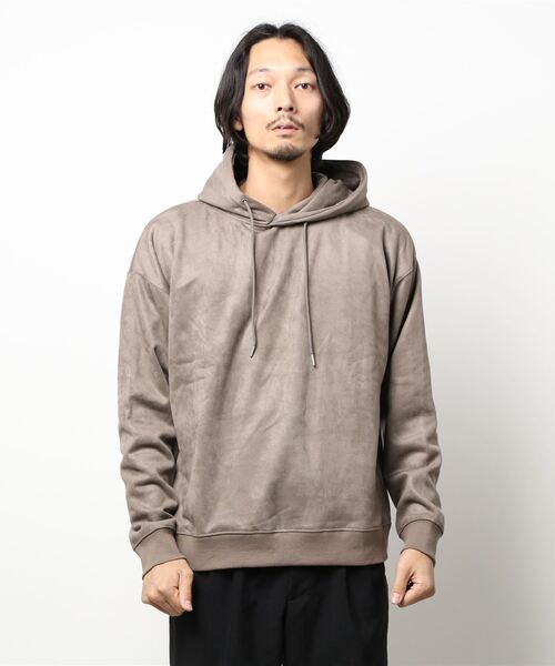 BACK NUMBER（バックナンバー）の「【BACK NUMBER】ポリスウェードパーカー（パーカー・メンズ・ベージュ/ダークグレー・XL/M/S/L）」の6枚目の写真