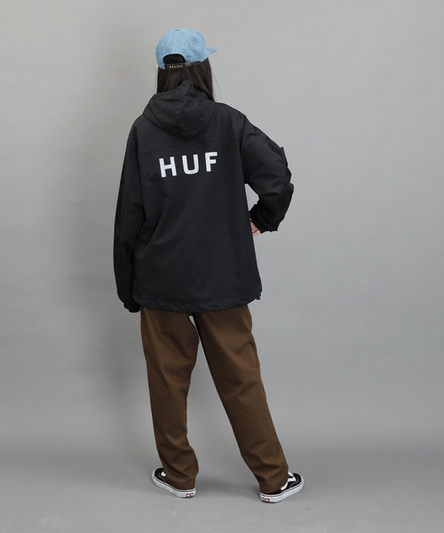 HUF（ハフ）の「HUF / ハフ ESSENTIALS ZIP STANDARD SHELL ナイロン マウンテンパーカー（マウンテンパーカー・メンズ・ブラック・SMALL/MEDIUM/LARGE/X-LARGE/XX-LARGE）」の7枚目の写真