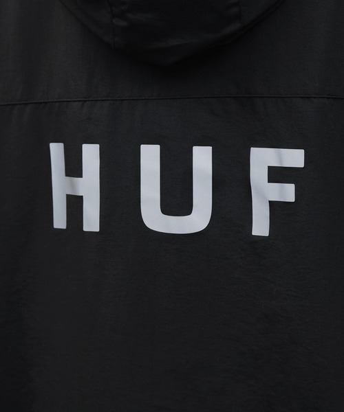HUF（ハフ）の「HUF / ハフ ESSENTIALS ZIP STANDARD SHELL ナイロン マウンテンパーカー（マウンテンパーカー・メンズ・ブラック・SMALL/MEDIUM/LARGE/X-LARGE/XX-LARGE）」の9枚目の写真