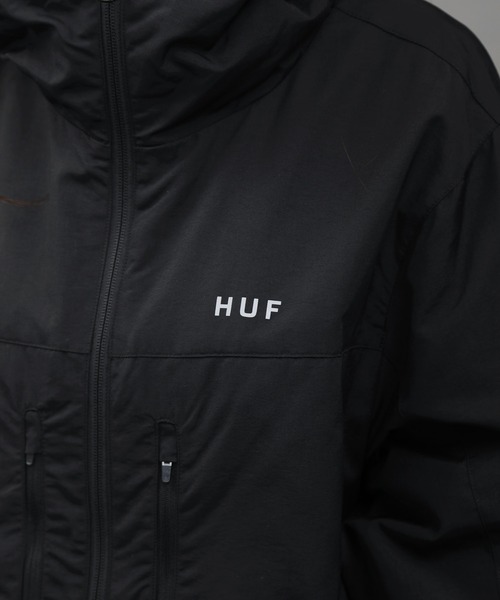 HUF（ハフ）の「HUF / ハフ ESSENTIALS ZIP STANDARD SHELL ナイロン マウンテンパーカー（マウンテンパーカー・メンズ・ブラック・SMALL/MEDIUM/LARGE/X-LARGE/XX-LARGE）」の12枚目の写真