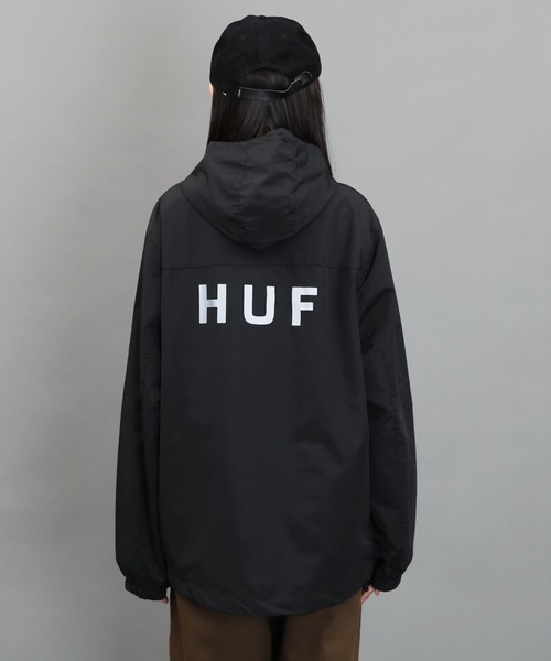 HUF（ハフ）の「HUF / ハフ ESSENTIALS ZIP STANDARD SHELL ナイロン マウンテンパーカー（マウンテンパーカー・メンズ・ブラック・SMALL/MEDIUM/LARGE/X-LARGE/XX-LARGE）」の18枚目の写真