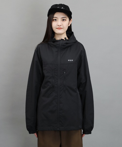 HUF（ハフ）の「HUF / ハフ ESSENTIALS ZIP STANDARD SHELL ナイロン マウンテンパーカー（マウンテンパーカー・メンズ・ブラック・SMALL/MEDIUM/LARGE/X-LARGE/XX-LARGE）」の16枚目の写真