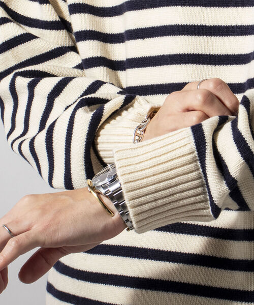 GLOSTER（グロスター）の「【GLOSTER/グロスター】マリンニットプルオーバー 肩ボタン パネルボーダー（ニット/セーター・メンズ・ホワイト系その他/ブルー系その他/レッド系その他・MEDIUM/LARGE）」の13枚目の写真