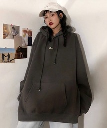ワンポイントプリントBIGパーカー