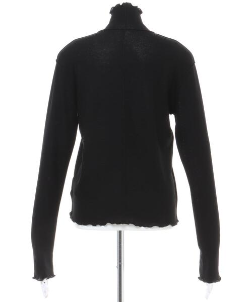 MLI'A(エムリア)の「ハイネックメロウカットトップス(Tシャツ/カットソー・レディース・オフホワイト/オレンジ/グリーン/ライトグリーン/ブラック・M)」の8枚目の写真