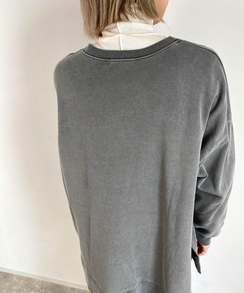 MLI'A(エムリア)の「ハイネックメロウカットトップス(Tシャツ/カットソー・レディース・オフホワイト/オレンジ/グリーン/ライトグリーン/ブラック・M)」の22枚目の写真