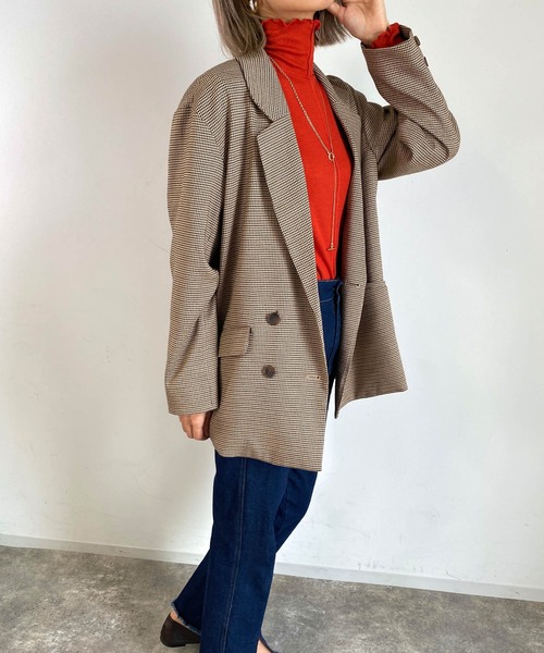 MLI'A(エムリア)の「ハイネックメロウカットトップス(Tシャツ/カットソー・レディース・オフホワイト/オレンジ/グリーン/ライトグリーン/ブラック・M)」の11枚目の写真