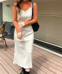 コーデュロイキャミワンピース