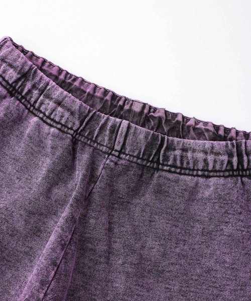 X-girl（エックスガール）の「CHEMICAL WASH SWEAT PANTS/ケミカルウォッシュ　スウェットパンツ（スウェットパンツ・レディース・ブラック/ピンク/グリーン・M/S）」の9枚目の写真
