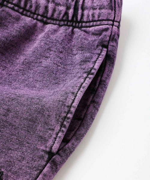 X-girl（エックスガール）の「CHEMICAL WASH SWEAT PANTS/ケミカルウォッシュ　スウェットパンツ（スウェットパンツ・レディース・ブラック/ピンク/グリーン・M/S）」の12枚目の写真