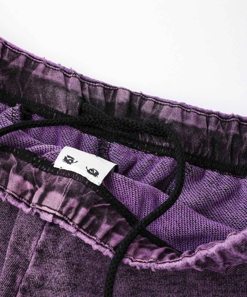 X-girl（エックスガール）の「CHEMICAL WASH SWEAT PANTS/ケミカルウォッシュ　スウェットパンツ（スウェットパンツ・レディース・ブラック/ピンク/グリーン・M/S）」の10枚目の写真