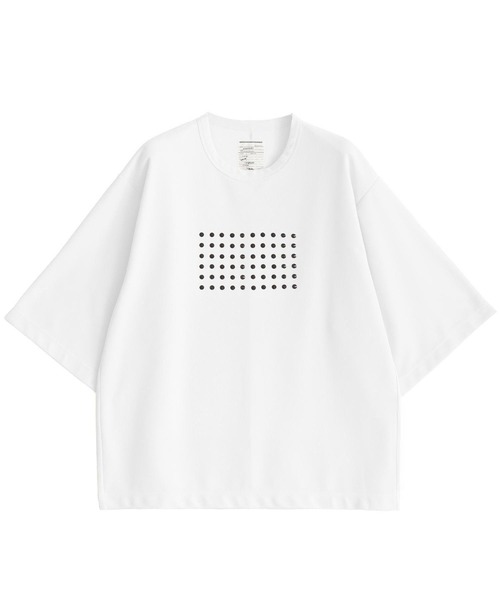 SHAREEF(シャリーフ)の「GEORGETTE JQ STUDS PT BIG-T(Tシャツ/カットソー・メンズ・ブラック/グリーン/ホワイト系その他/チャコール/ホワイト・1/2)」の1枚目の写真