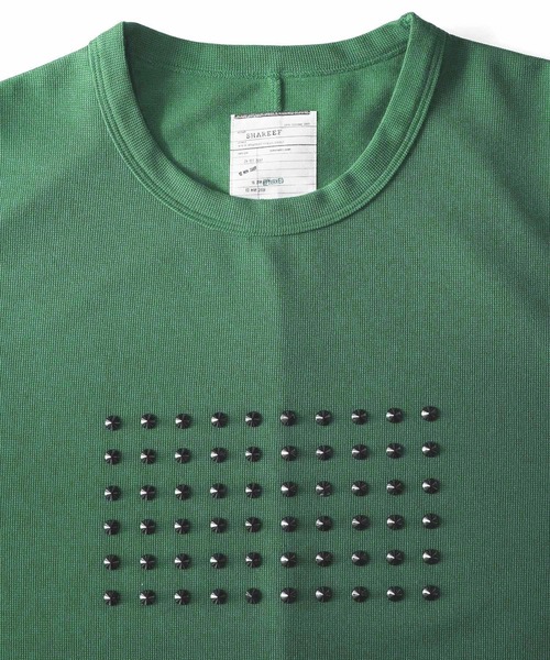 SHAREEF(シャリーフ)の「GEORGETTE JQ STUDS PT BIG-T(Tシャツ/カットソー・メンズ・ブラック/グリーン/ホワイト系その他/チャコール/ホワイト・1/2)」の13枚目の写真