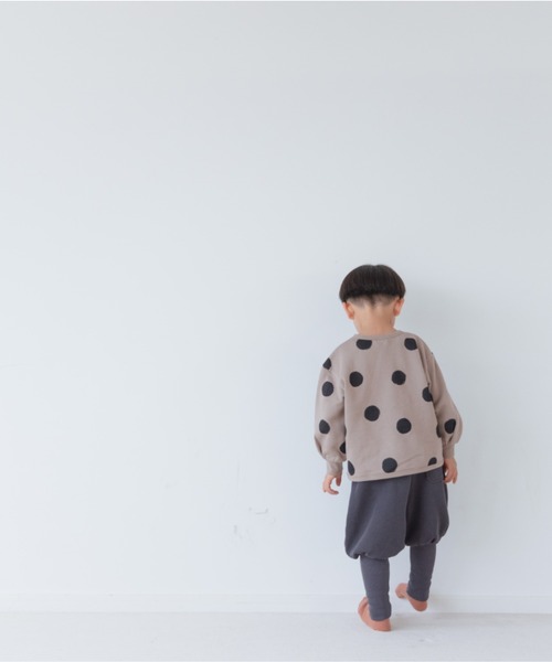 LOWRYS FARM(ローリーズファーム)の「ウラケドットプリントプルオーバー 256251(スウェット・キッズ・ベージュ/ブラウン/カーキ・110cm/120cm/130cm)」の14枚目の写真