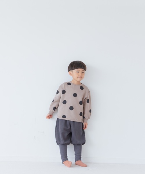 LOWRYS FARM(ローリーズファーム)の「ウラケドットプリントプルオーバー 256251(スウェット・キッズ・ベージュ/ブラウン/カーキ・110cm/120cm/130cm)」の12枚目の写真
