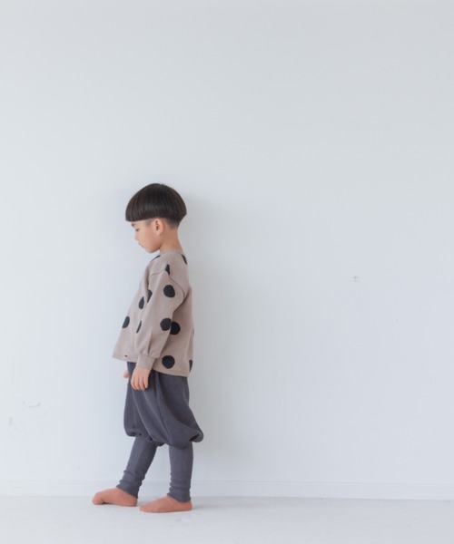 LOWRYS FARM(ローリーズファーム)の「ウラケドットプリントプルオーバー 256251(スウェット・キッズ・ベージュ/ブラウン/カーキ・110cm/120cm/130cm)」の13枚目の写真