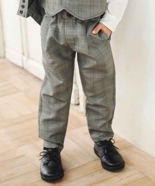 BRANSHES(ブランシェス)の「【キメ服】フォーマルロングパンツ(スーツパンツ・キッズ・ネイビー/グレー・110cm/120cm/130cm)」の2枚目の写真