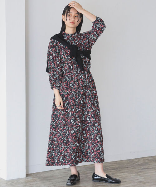 B:MING by BEAMS（ビーミングバイビームス）の「B:MING by BEAMS / フラワープリント ワンピース 22SS（ワンピース・レディース・ブラック系その他/グリーン系その他・SMALL/MEDIUM）」の5枚目の写真