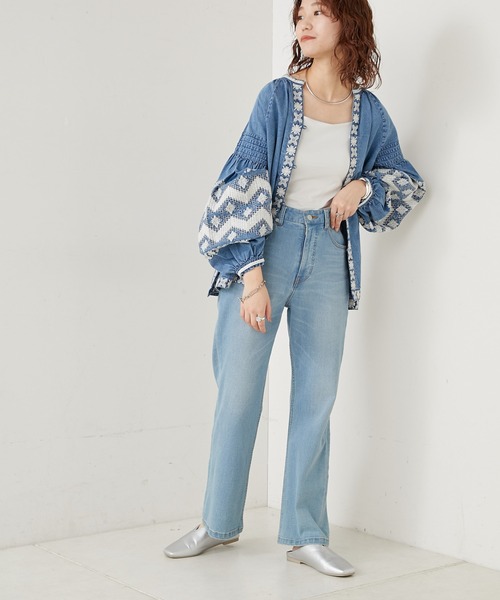 CIAOPANIC TYPY（チャオパニックティピー）の「indiaデニム刺繍シャツジャケット（シャツ/ブラウス・レディース・ブルー・ONE SIZE）」の17枚目の写真