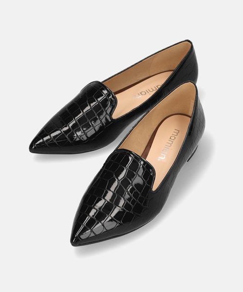 MAMIAN(マミアン)の「オペラ デザイン フラットシューズ(ローファー・レディース・ブラック系その他/レオパード/パイソン/ダークブラウン・24.5cm/25.0cm/23.0cm/24.0cm/22.5cm/23.5cm)」の19枚目の写真