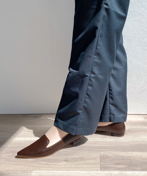 MAMIAN(マミアン)の「オペラ デザイン フラットシューズ(ローファー・レディース・ブラック系その他/レオパード/パイソン/ダークブラウン・24.5cm/25.0cm/23.0cm/24.0cm/22.5cm/23.5cm)」の8枚目の写真