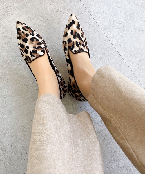 MAMIAN(マミアン)の「オペラ デザイン フラットシューズ(ローファー・レディース・ブラック系その他/レオパード/パイソン/ダークブラウン・24.5cm/25.0cm/23.0cm/24.0cm/22.5cm/23.5cm)」の5枚目の写真