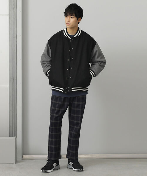 BEAMS HEART（ビームスハート）の「BEAMS HEART / メルトン スタジャン（スタジャン・メンズ・ブラック/ダークグリーン/ネイビー・SMALL/MEDIUM/LARGE）」の12枚目の写真