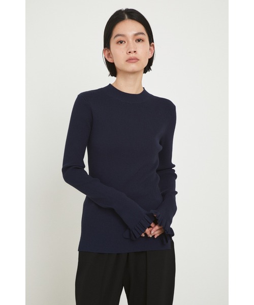 HeRIN.CYE（ヘリンドットサイ）の「Cuff frill middle neck tops