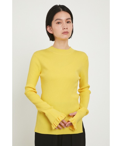 ★美品・完売★HeRIN.CYE / カフ フリルミドルネックトップス HeRIN.CYE（ヘリンドットサイ）の「Cuff frill middle neck tops