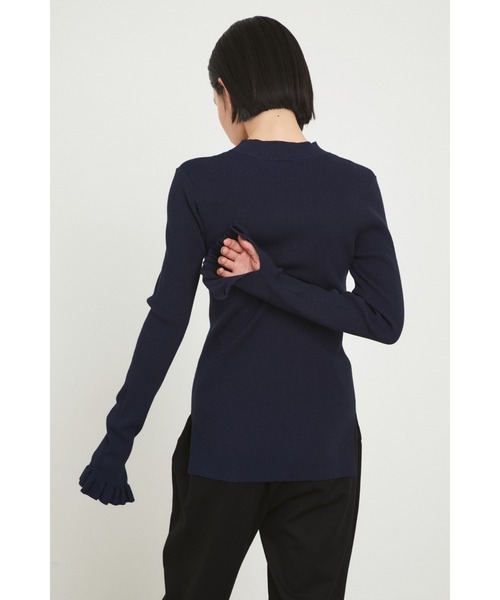 ★美品・完売★HeRIN.CYE / カフ フリルミドルネックトップス HeRIN.CYE（ヘリンドットサイ）の「Cuff frill middle neck tops