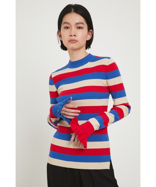 ★美品・完売★HeRIN.CYE / カフ フリルミドルネックトップス HeRIN.CYE（ヘリンドットサイ）の「Cuff frill middle neck tops