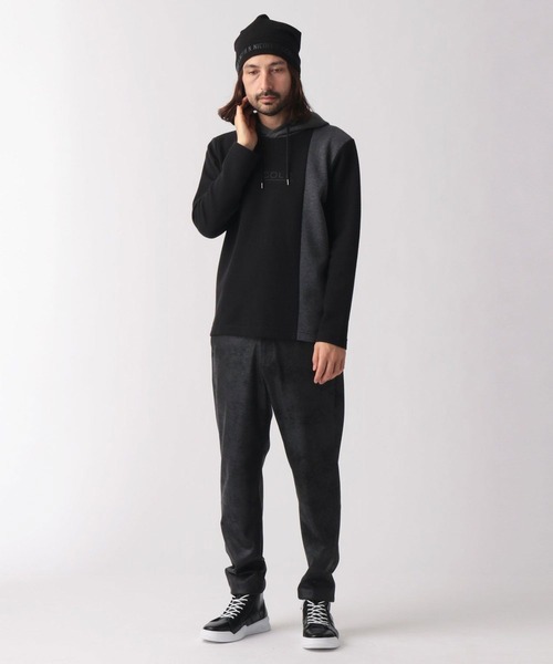 NICOLE CLUB FOR MEN(ニコルクラブフォーメン)の「ダンボールニットワッチ(ニットキャップ/ビーニー・メンズ・ブラック/ネイビー/ブラック系/グレー系・FREE)」の9枚目の写真