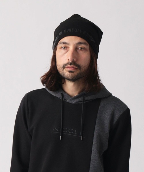 NICOLE CLUB FOR MEN(ニコルクラブフォーメン)の「ダンボールニットワッチ(ニットキャップ/ビーニー・メンズ・ブラック/ネイビー/ブラック系/グレー系・FREE)」の8枚目の写真