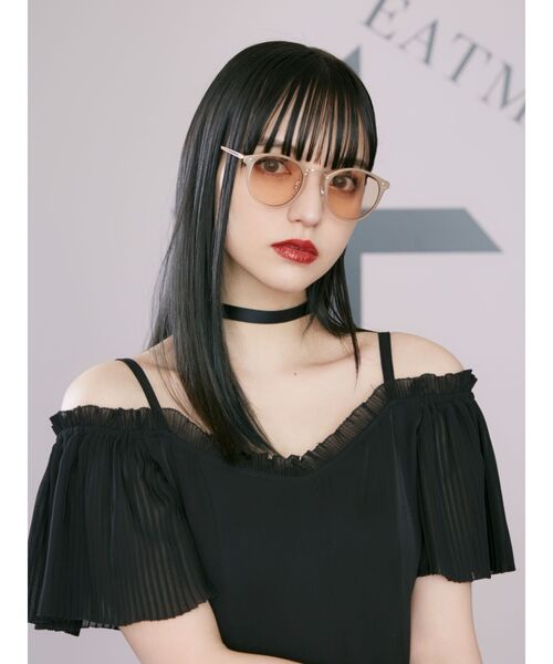 EATME(イートミー)の「コンビネーションフレームサングラス(サングラス・レディース・ブラック/ベージュ/ブラウン・FREE)」の1枚目の写真