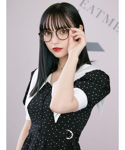 EATME(イートミー)の「コンビネーションフレームサングラス(サングラス・レディース・ブラック/ベージュ/ブラウン・FREE)」の3枚目の写真