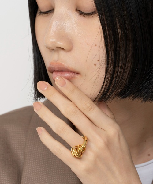 LAPUIS（ラピュイ）の「LAPUIS(ラピュイ)Coil Aroundリング（リング・レディース・ゴールド/シルバー/その他/ピンクゴールド/ゴールド系その他・13号/11号/9号/14号）」の22枚目の写真