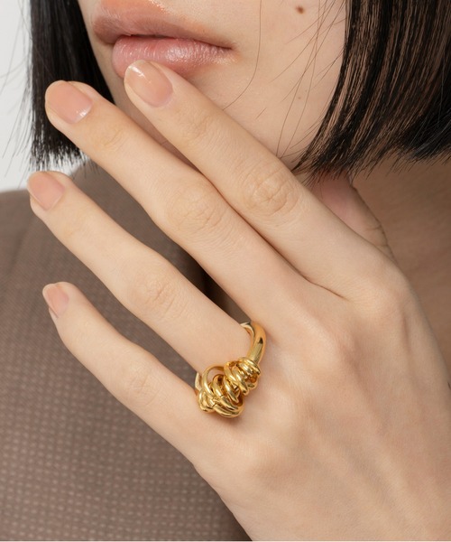 LAPUIS（ラピュイ）の「LAPUIS(ラピュイ)Coil Aroundリング（リング・レディース・ゴールド/シルバー/その他/ピンクゴールド/ゴールド系その他・13号/11号/9号/14号）」の20枚目の写真