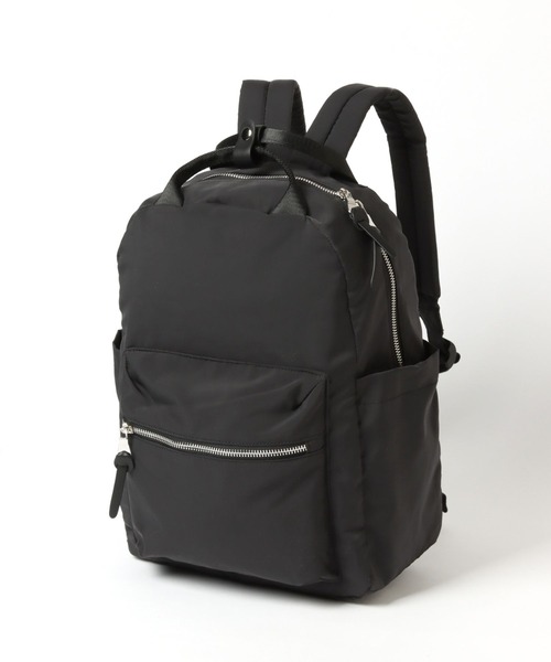 LEPSIM(レプシィム)の「撥水スクエアリュック 266595(バックパック/リュック・レディース・ブラック/ベージュ・FREE)」の5枚目の写真