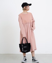 MILKFED. | LAYERED GATHERED DRESS(ワンピース)