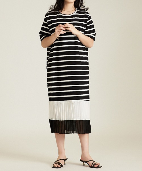 solleim(ソルレム)の「カットソーティアードロングワンピース(ワンピース・レディース・ブラック/その他・M)」の7枚目の写真