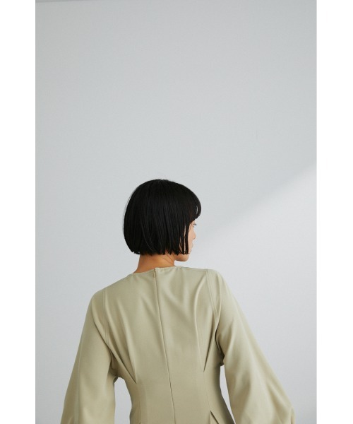 STYLEMIXER（スタイルミキサー）の「ウエストタックフレアワンピース（ワンピース・レディース・ブラック/マスタード/ミント/オレンジ・MEDIUM/SMALL）」の11枚目の写真