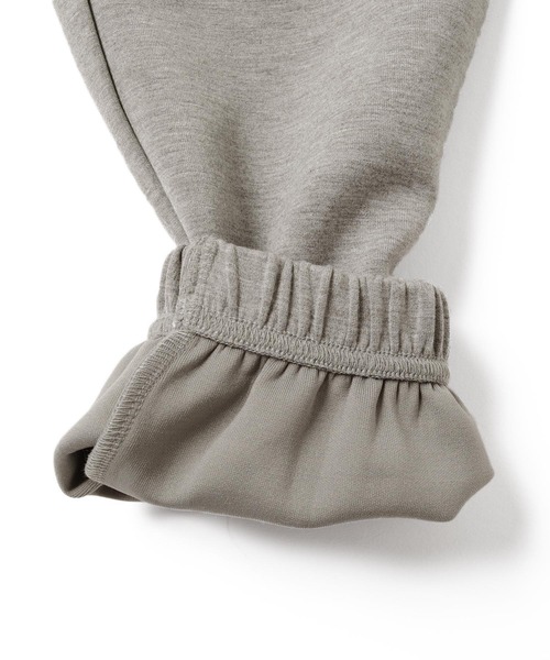 GLAZOS（グラソス）の「[ワイドテーパード]ダンボールニット・エンボスロゴパンツ【セットアップ対応】（スウェットパンツ・キッズ・ブラック/ライム/グレー・140cm/160cm/150cm/130cm/170cm）」の13枚目の写真