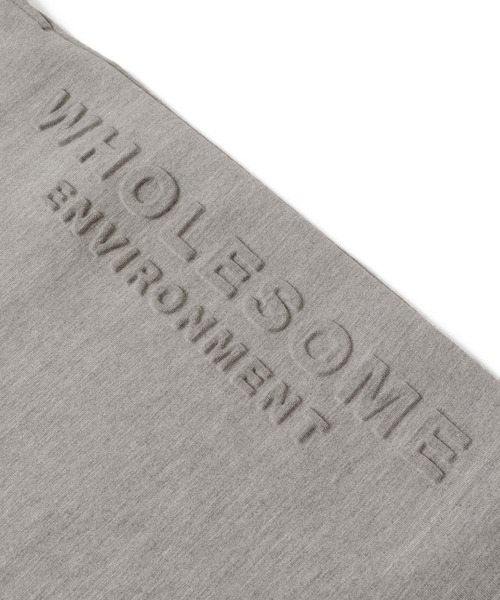 GLAZOS（グラソス）の「[ワイドテーパード]ダンボールニット・エンボスロゴパンツ【セットアップ対応】（スウェットパンツ・キッズ・ブラック/ライム/グレー・140cm/160cm/150cm/130cm/170cm）」の5枚目の写真